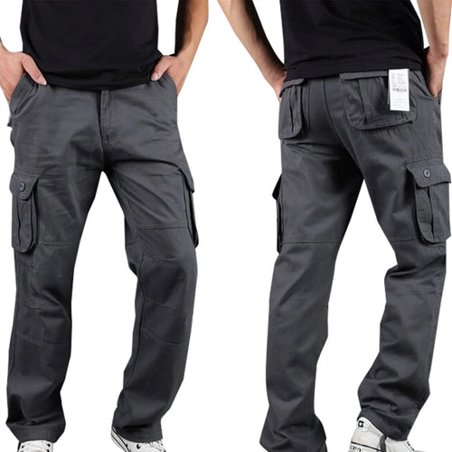Mens Cargo Pants Big and Tall Multi Pockets Pants Work Work Trousers Classic Workwear Cargo Pants